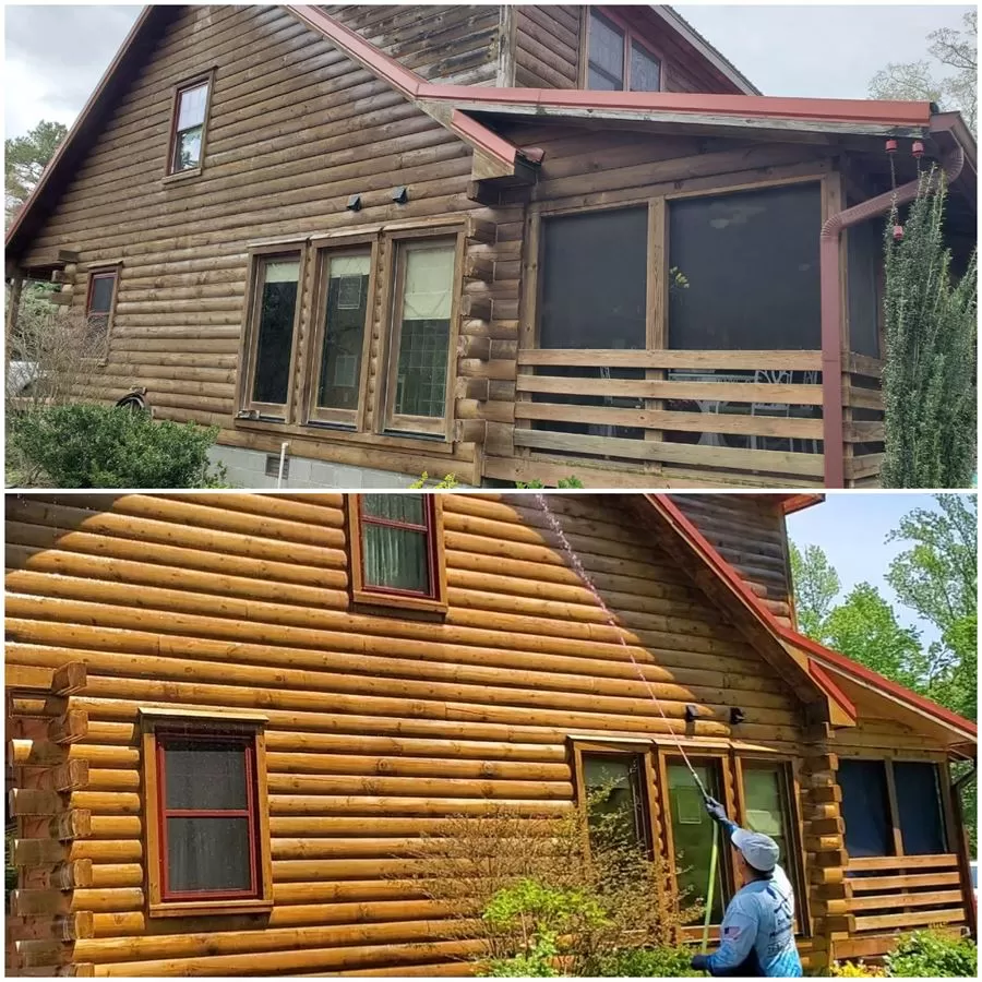 Log Cabin & Roof Wash in Carollton, VA